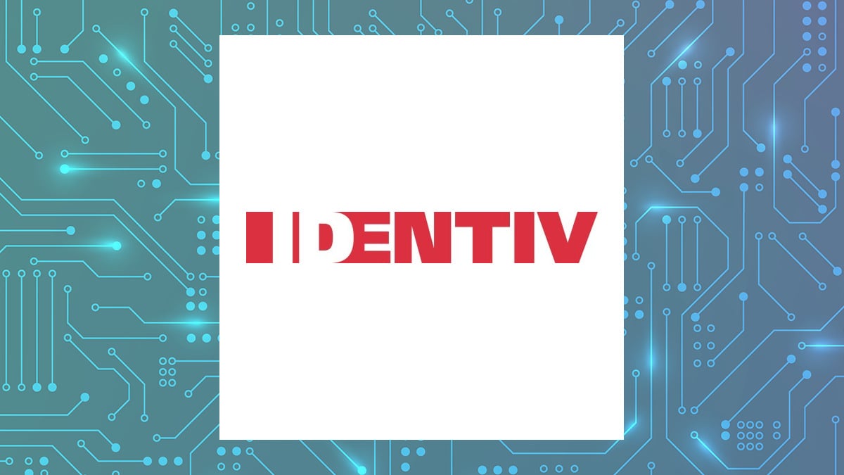 Identiv logo with Computer and Technology background