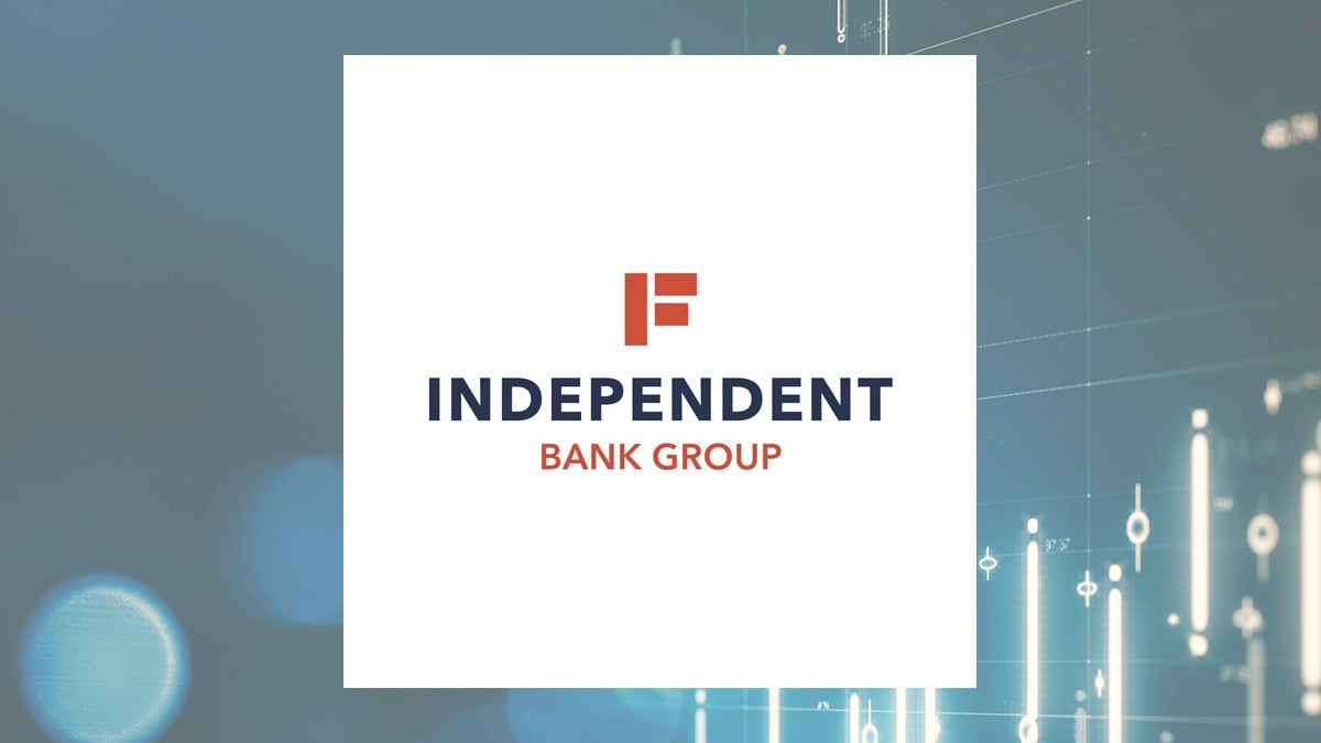 Independent Bank Group logo with Finance background