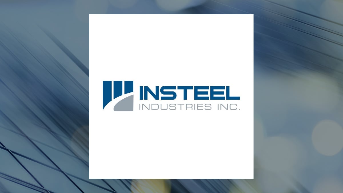 Insteel Industries logo with Industrial Products background