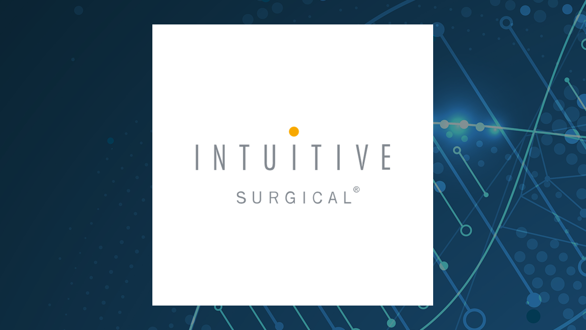 Intuitive Surgical logo with Medical background
