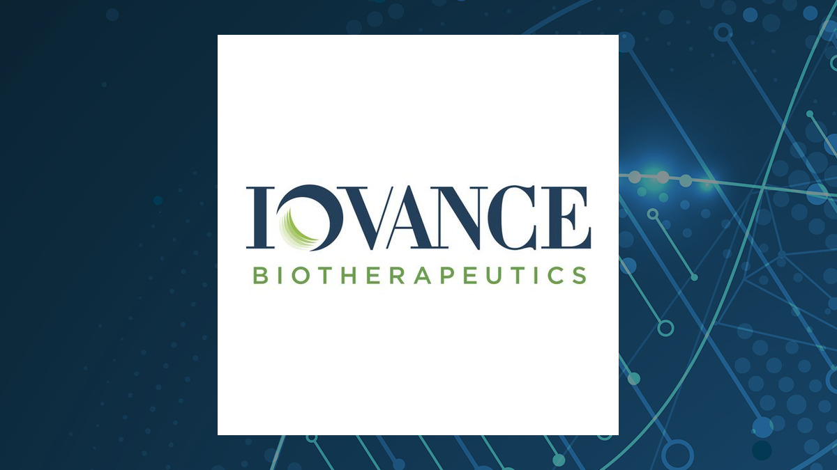 Iovance Biotherapeutics logo with Medical background