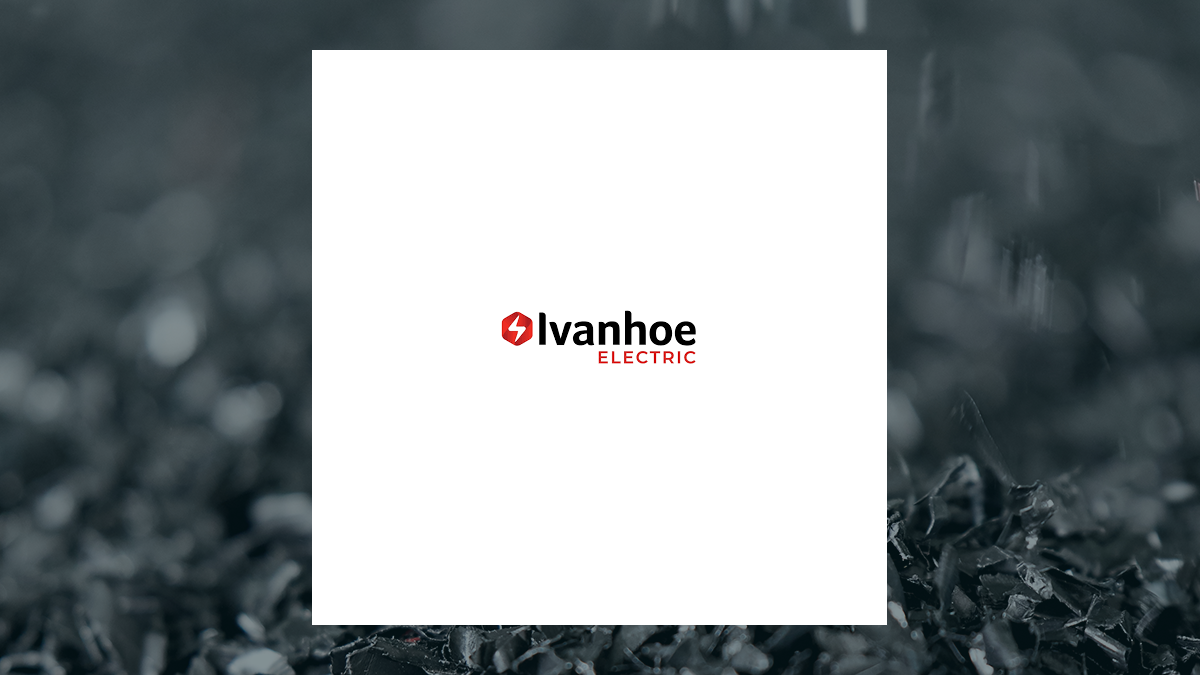 Ivanhoe Electric logo with Business Services background