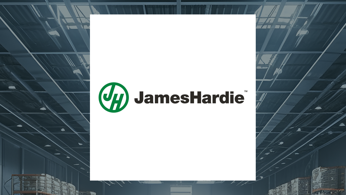 James Hardie Industries logo with Construction background