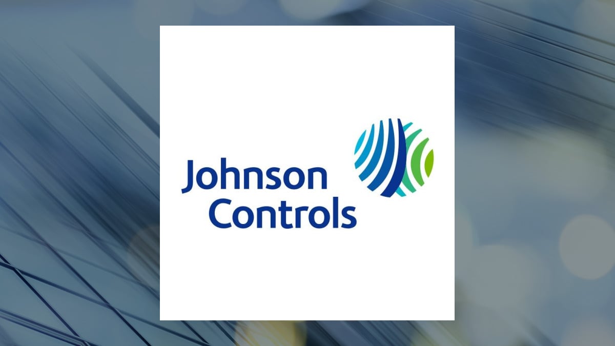 Johnson Controls International logo with Industrial Products background