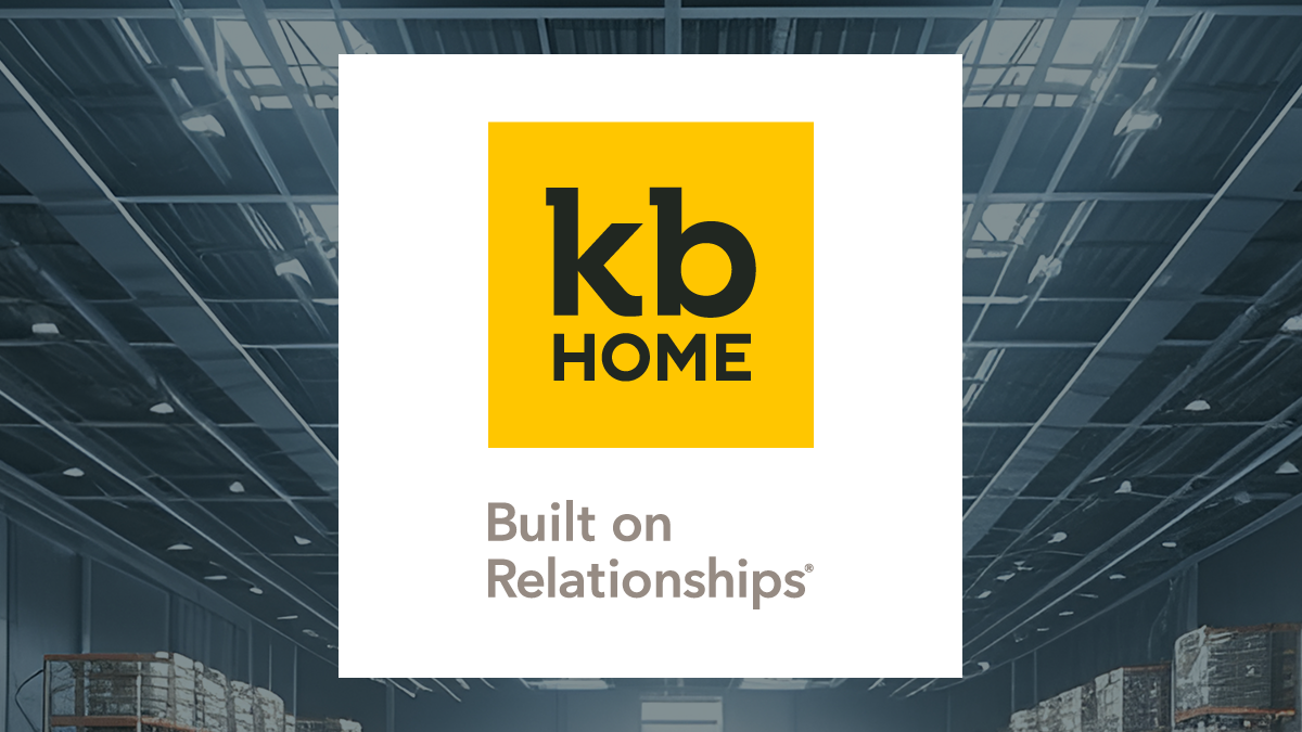 KB Home logo with Construction background