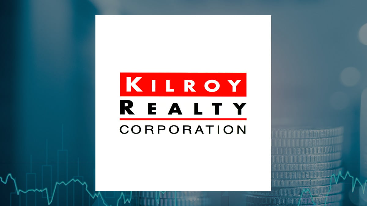Kilroy Realty logo with Finance background