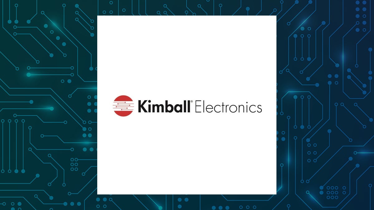 Kimball Electronics logo with Computer and Technology background