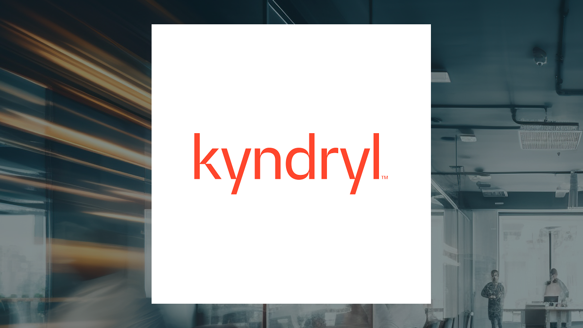 Kyndryl logo with Business Services background