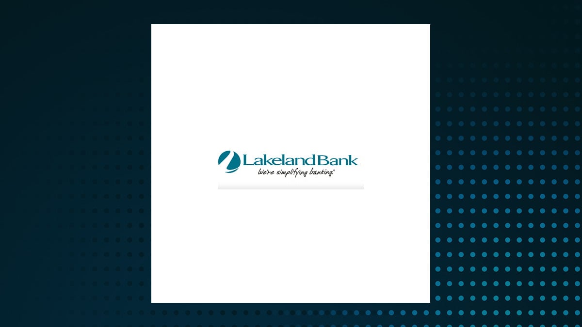 Lakeland Bancorp logo with Finance background