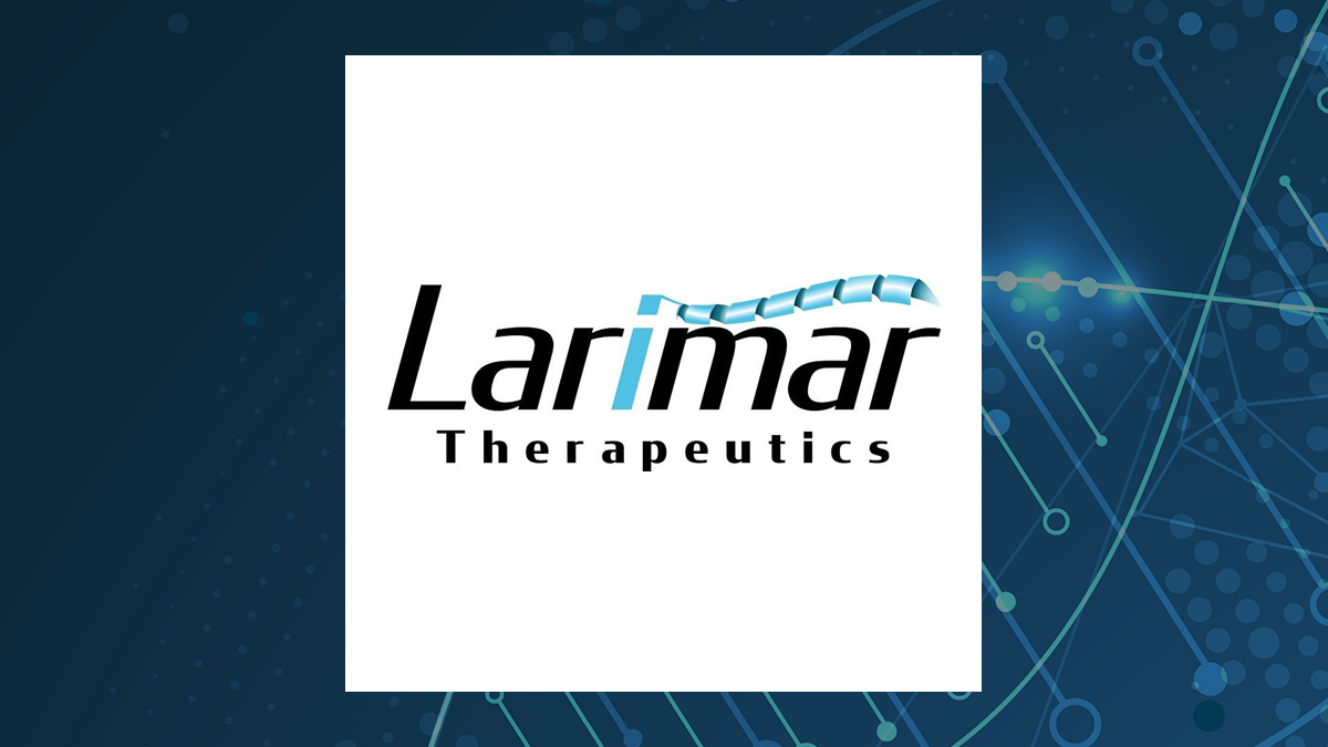 Larimar Therapeutics logo with Medical background