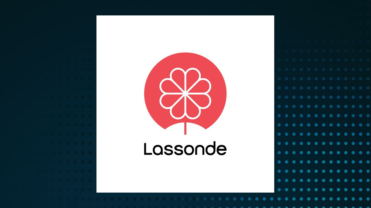 Lassonde Industries logo with Consumer Defensive background