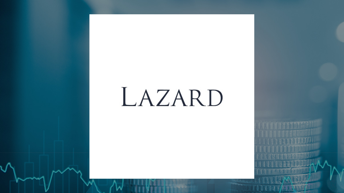 Lazard logo with Finance background