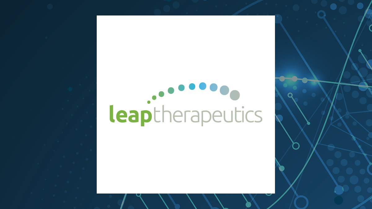 Leap Therapeutics logo with Medical background
