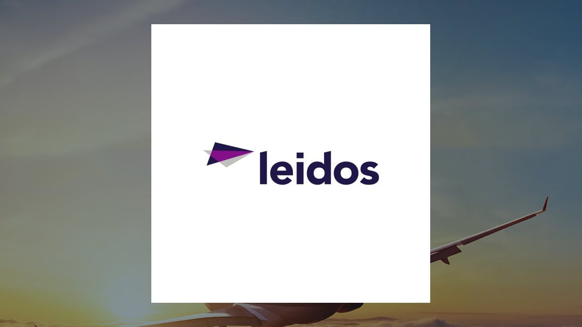 Leidos logo with Aerospace background