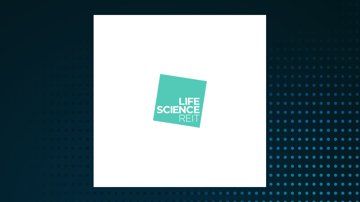 Life Science REIT logo with Real Estate background