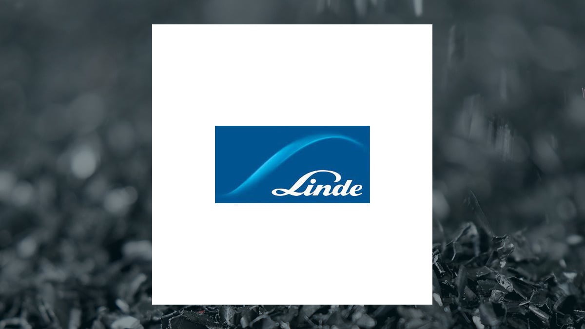 Linde logo with Basic Materials background