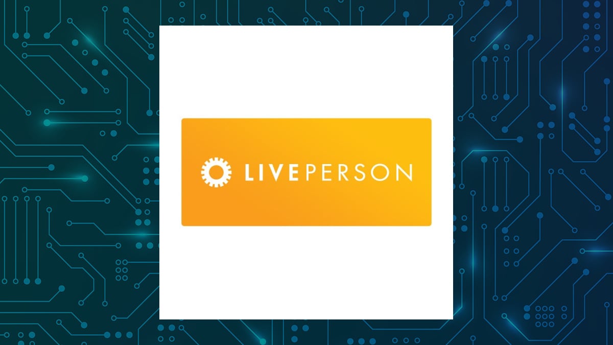 LivePerson logo with Computer and Technology background