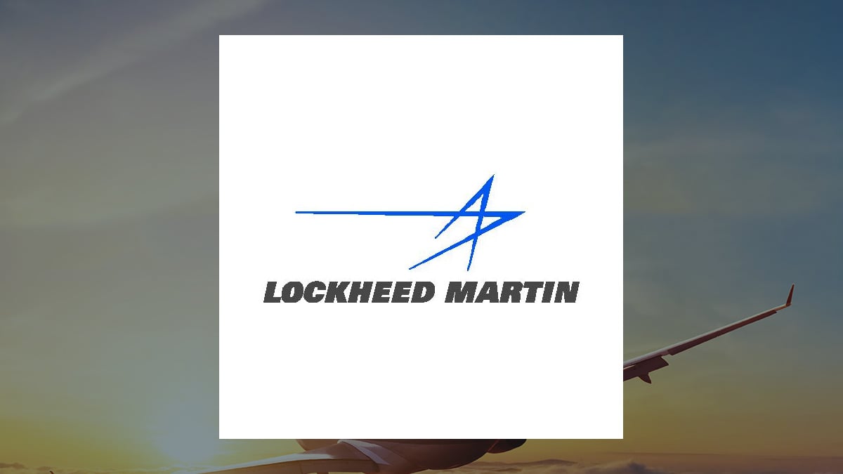 Lockheed Martin logo with Aerospace background