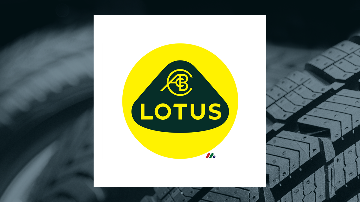 Lotus Technology logo with Auto/Tires/Trucks background