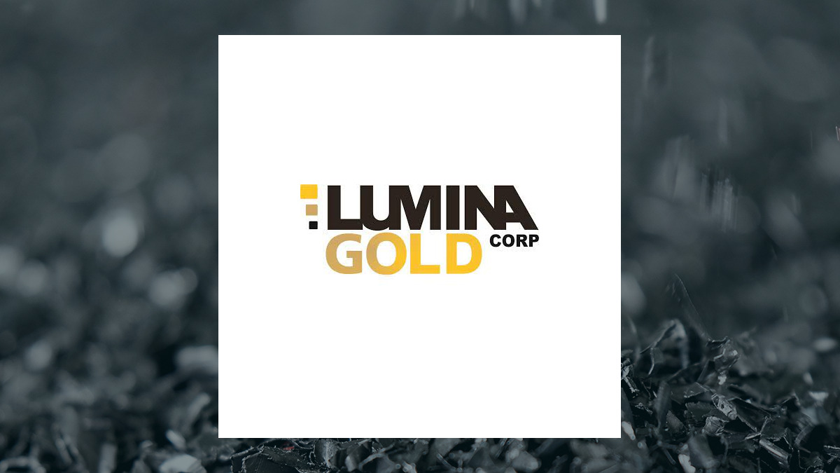 Lumina Gold logo with Basic Materials background