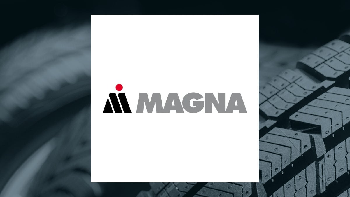Magna International logo with Auto/Tires/Trucks background