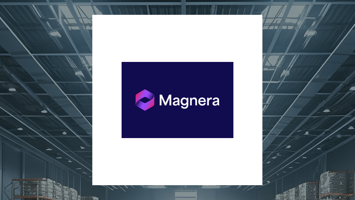 Magnera logo with Construction background