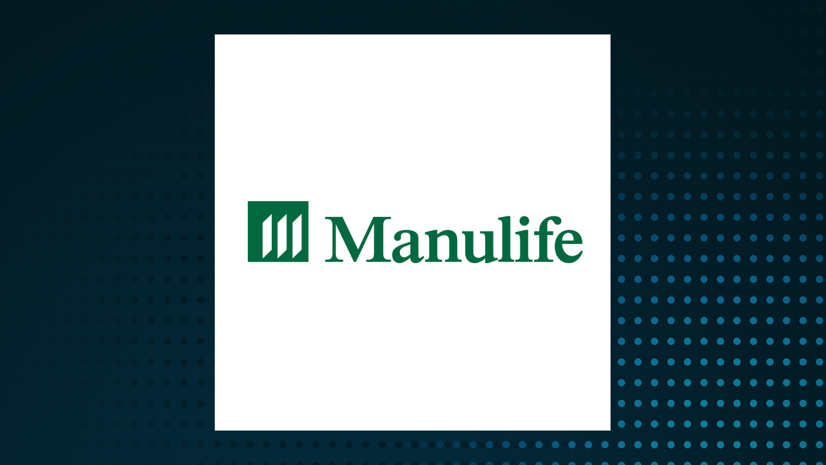 Manulife Financial logo with Financial Services background