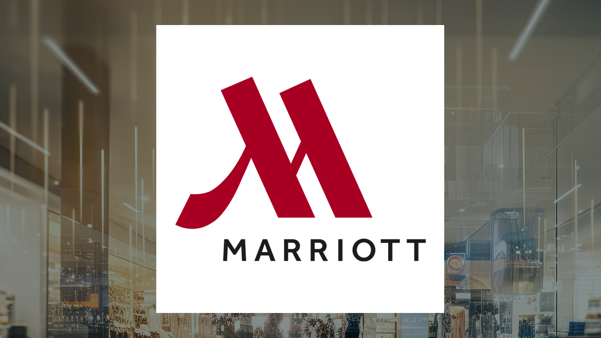 Marriott International logo with Consumer Discretionary background