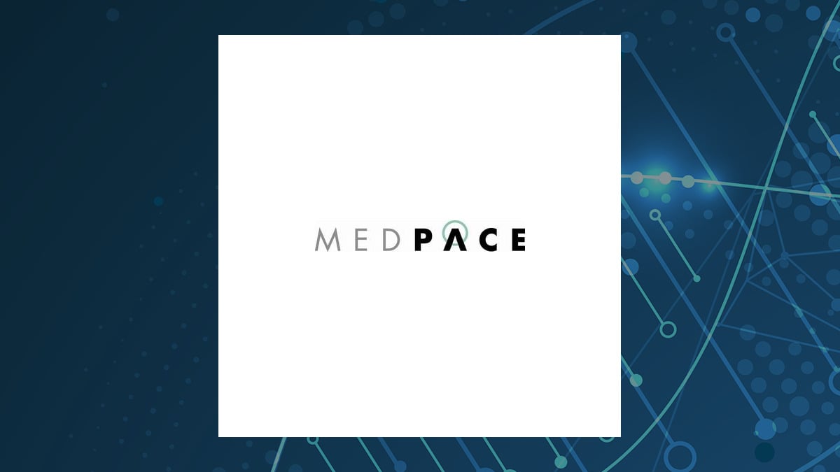 Medpace logo with Medical background
