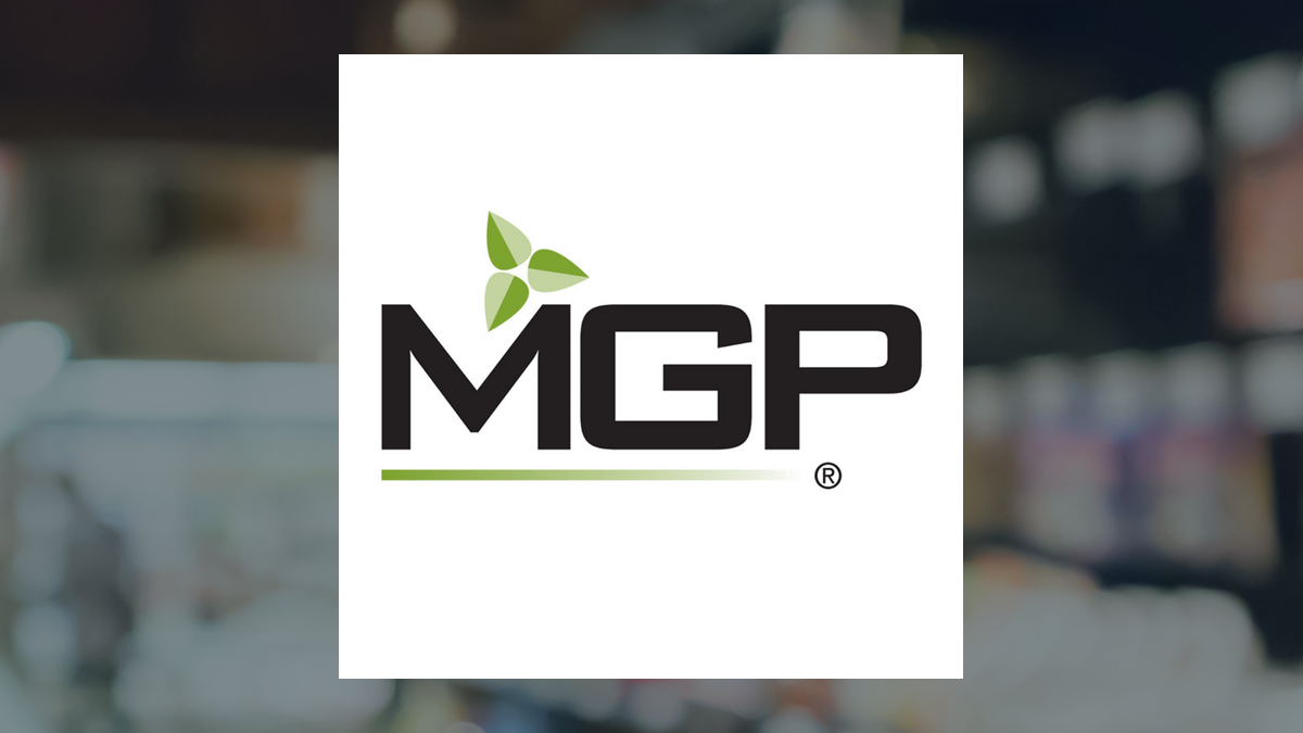 MGP Ingredients logo with Consumer Staples background