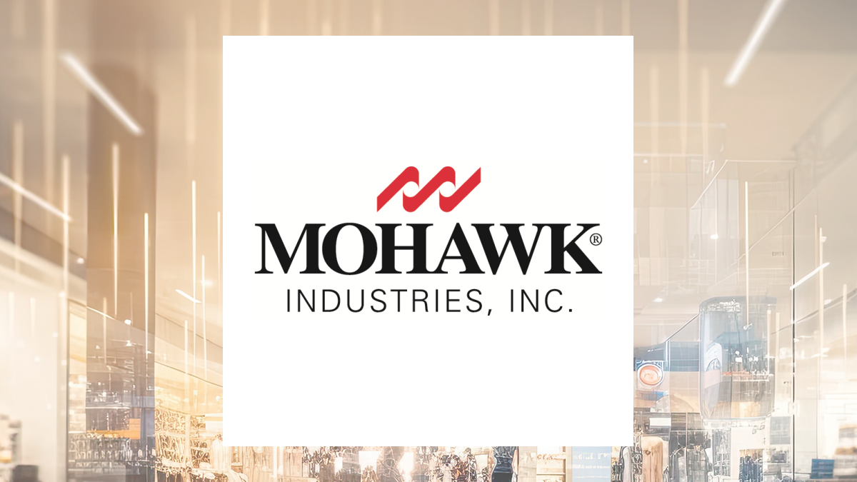 Mohawk Industries logo with Consumer Discretionary background