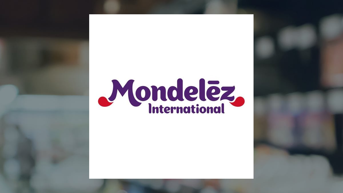 Mondelez International logo with Consumer Staples background