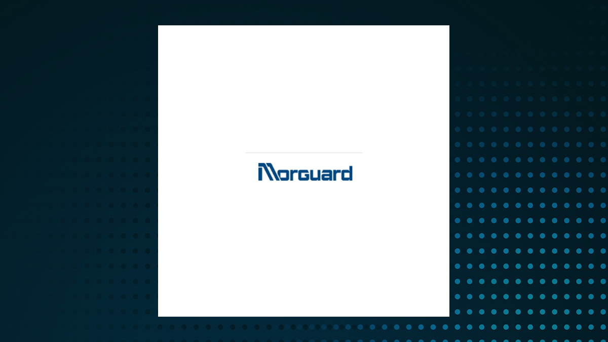 Morguard North American Residential Real Estate Investment Trust logo with Real Estate background