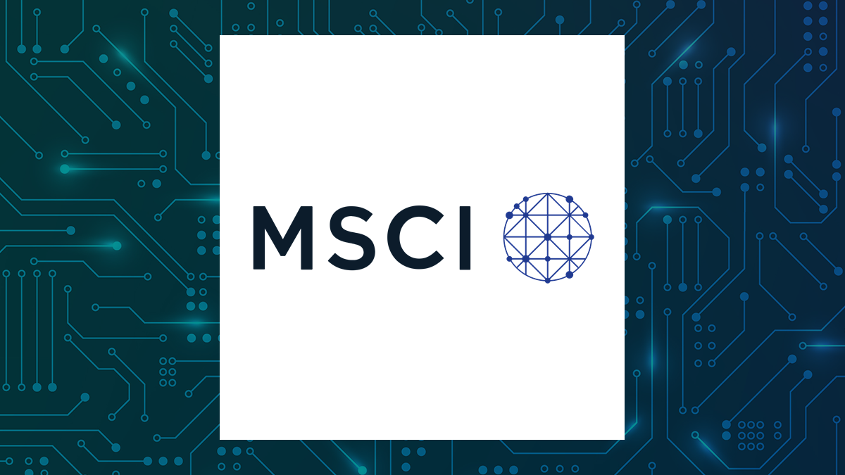MSCI logo with Computer and Technology background
