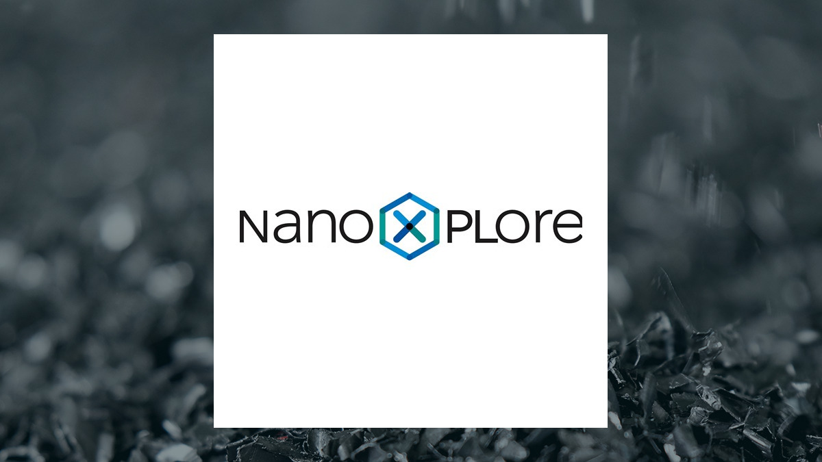 NanoXplore logo with Basic Materials background