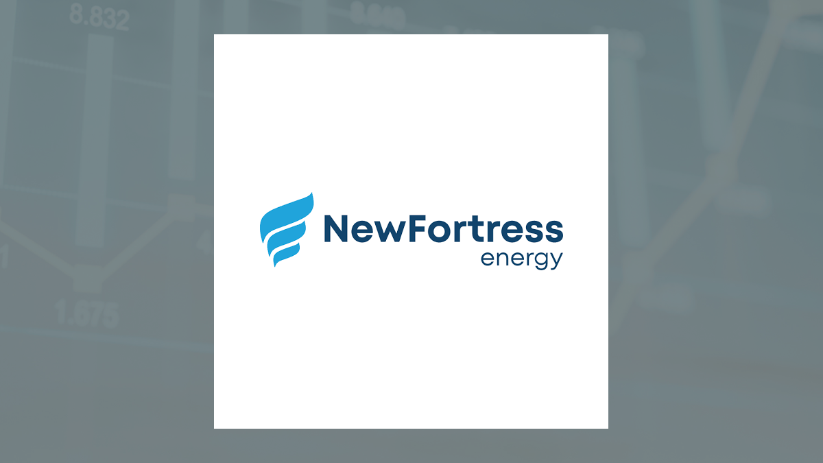 New Fortress Energy logo with Oils/Energy background