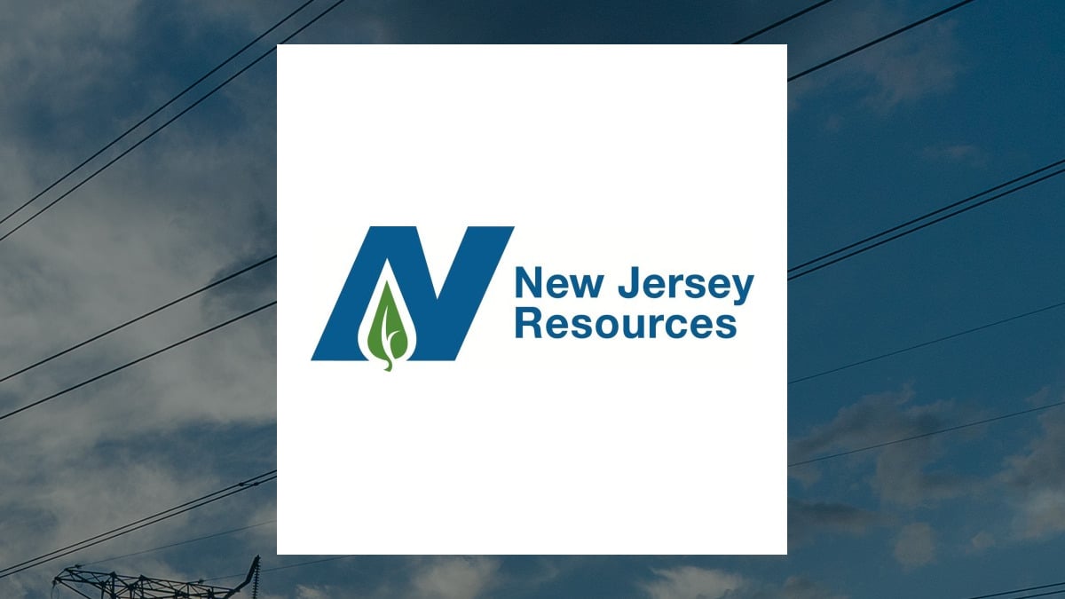 New Jersey Resources logo with Utilities background
