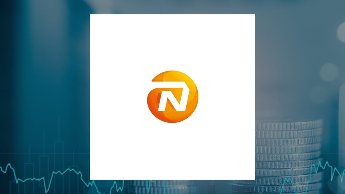 NN Group logo with Finance background