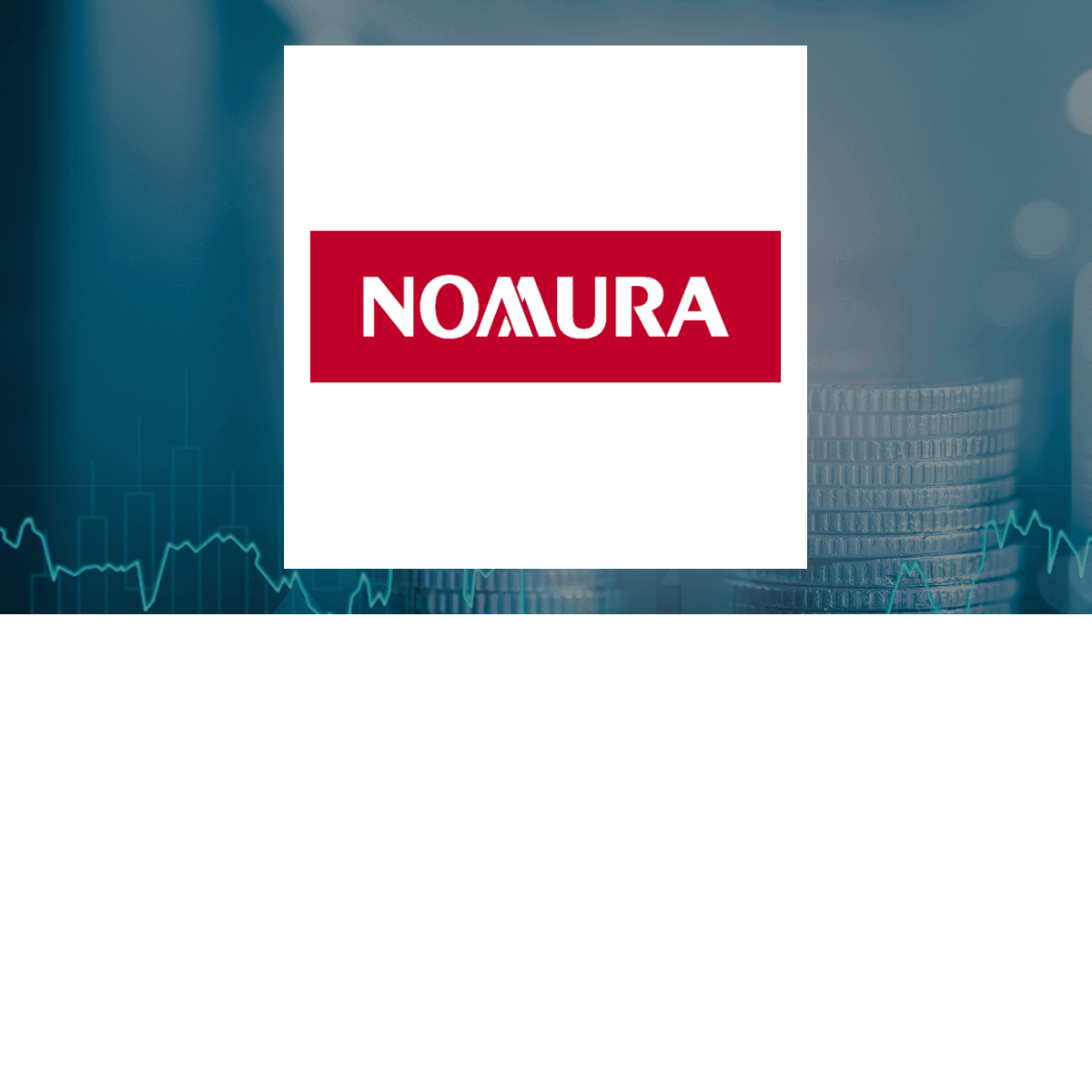 Nomura logo with Finance background