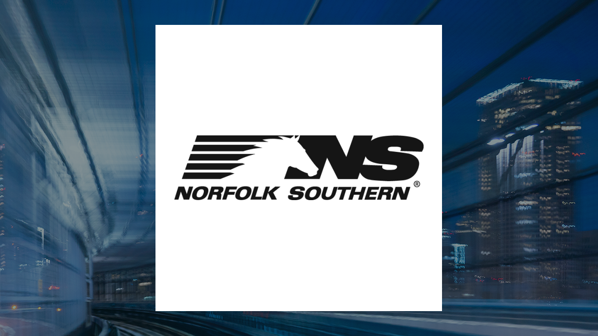 Norfolk Southern logo with Transportation background
