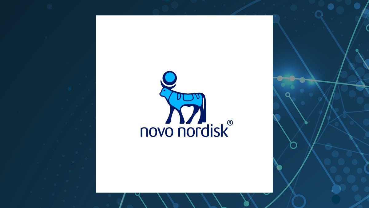 Novo Nordisk A/S logo with Medical background