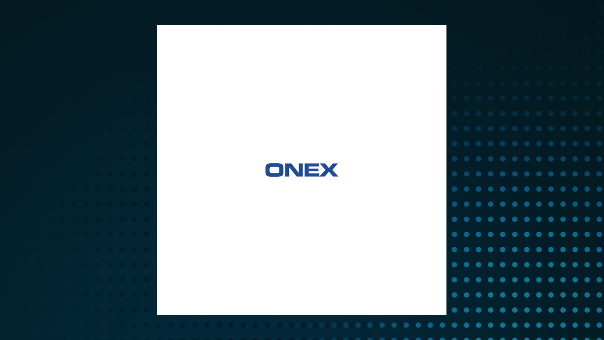 Onex logo with Finance background