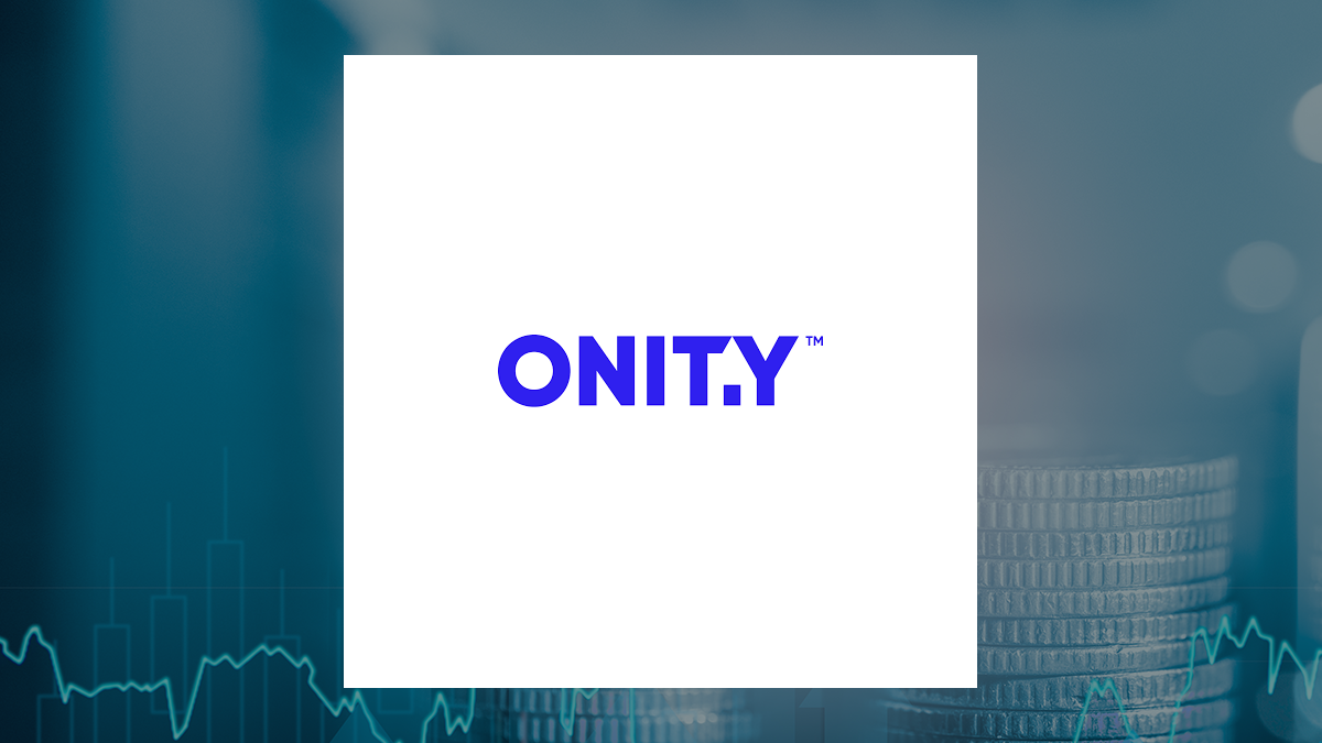 Onity Group logo with Finance background