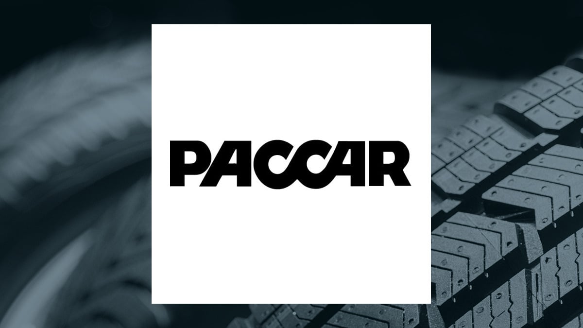 PACCAR logo with Auto/Tires/Trucks background