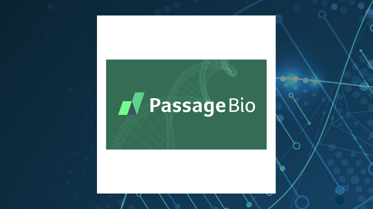 Passage Bio logo with Medical background