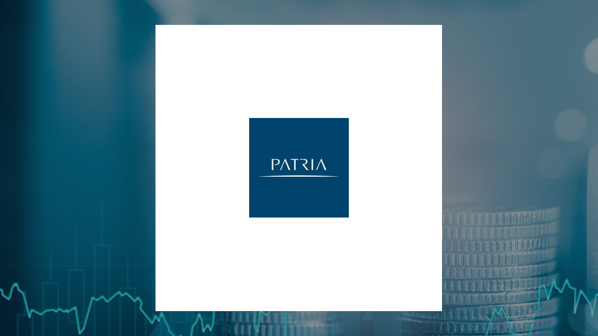 Patria Investments logo with Finance background