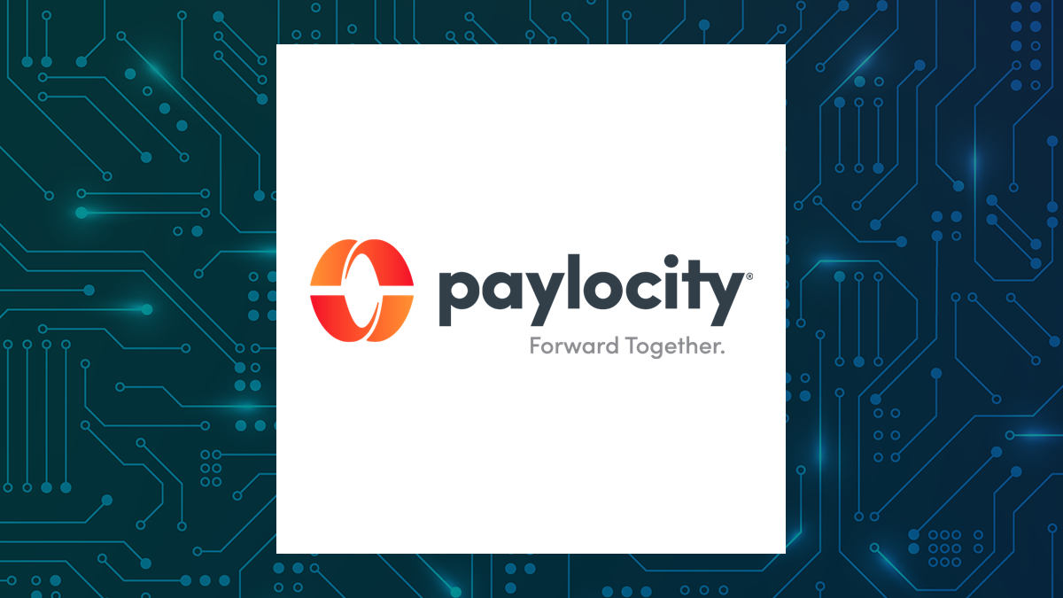 Paylocity logo with Computer and Technology background