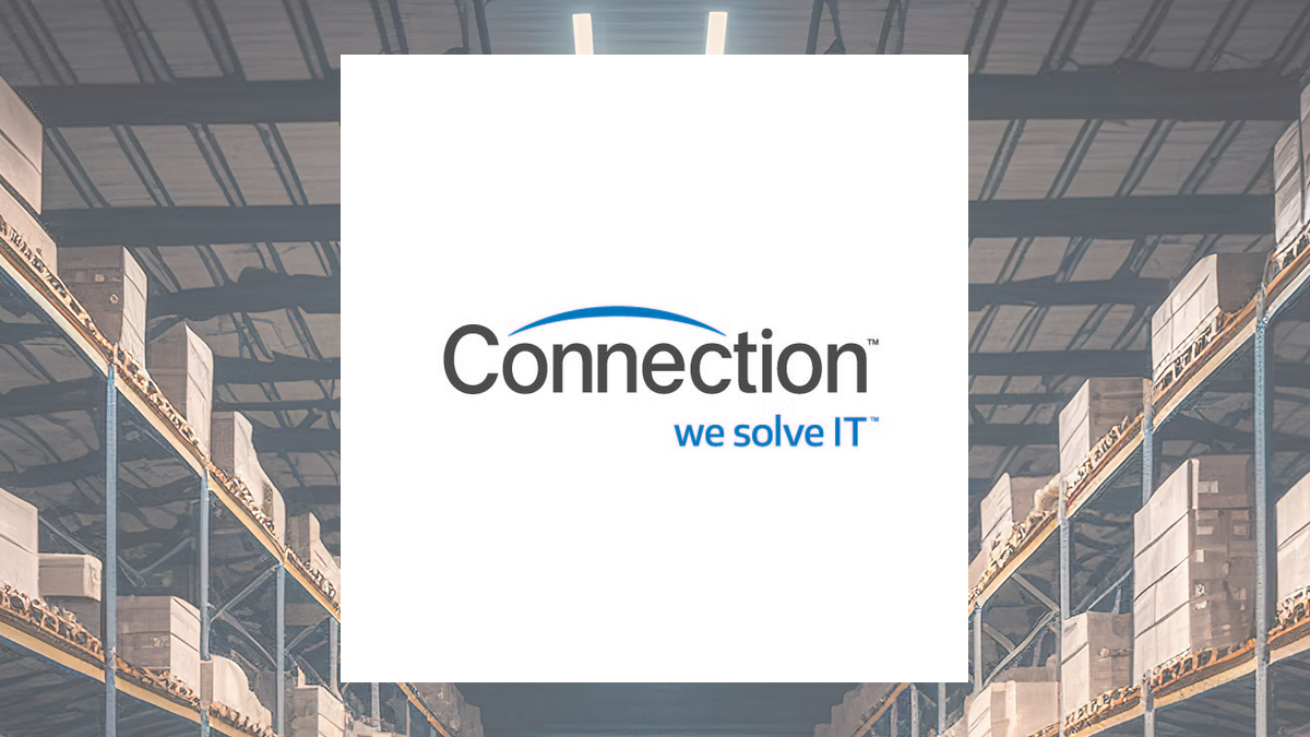 PC Connection logo with Retail/Wholesale background