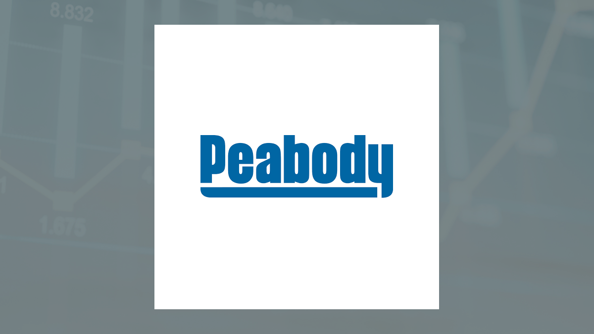 Peabody Energy logo with Oils/Energy background