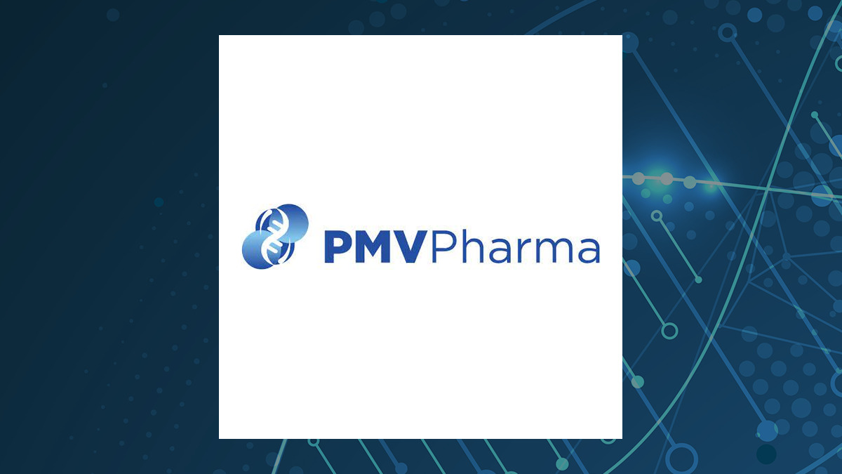 PMV Pharmaceuticals logo with Medical background